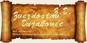 Zvezdoslav Dujaković vizit kartica